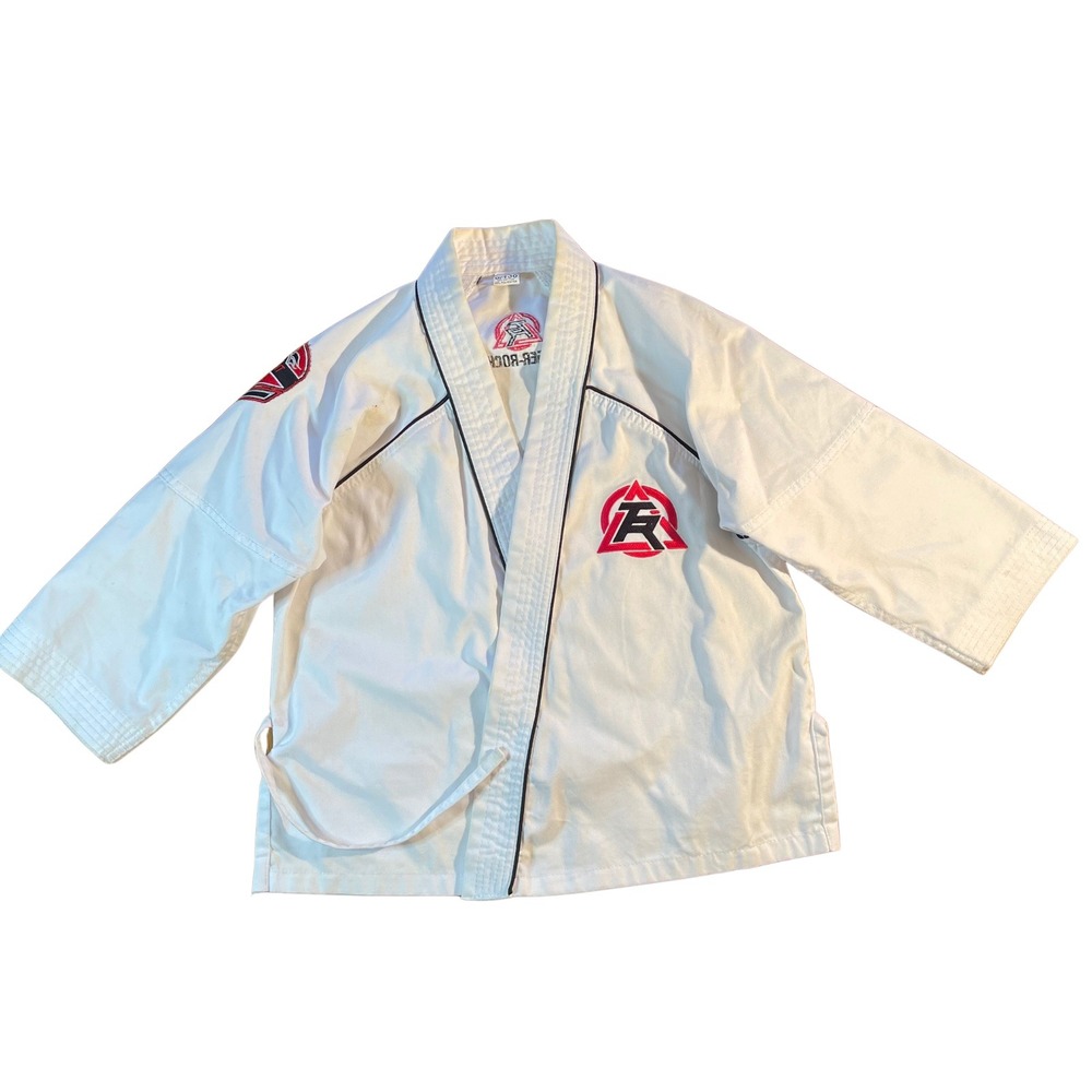 Tiger Rock Kids White Karate Jacket Martial Arts Uniform Gi Size 0/130